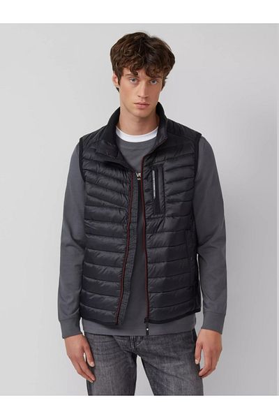 s.Oliver Men's quilted vest, without hood, lightweight, Regular fit