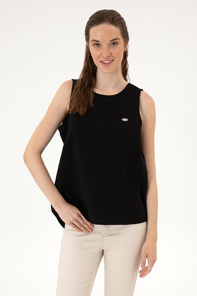 U.S. Polo Assn. Women's Black Short Sleeve Shirt 50306458-Vr046