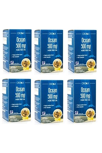 Ocean Balık Yağı 500mg 60 Kapsül 6 Adet