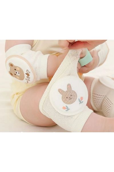 PIKKABOO - Soft Crawl Baby Knee Pads - Rabbit