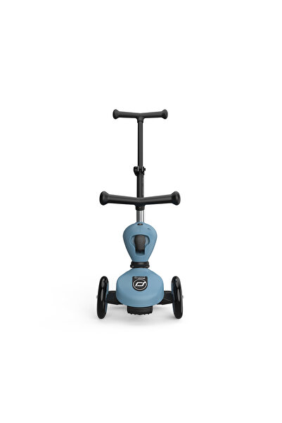 SCOOT AND RIDE Trotineta si maner, transformabila 3in1, Highwaykick 1 Push and Go Steel, 1-5 ani, pana la 50 kg,