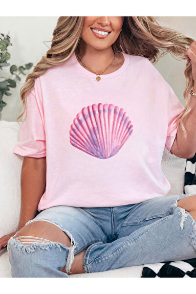 Sarah's Boutique Tricou de damă – 100% bumbac – ROZ SCOICĂ