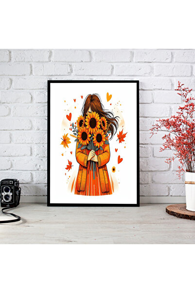 woodsia Tablou cu poster din lemn MDF cu aspect de cadru dintr-o singură buca...