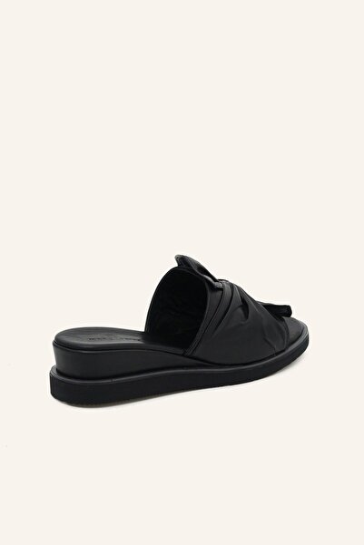 MARCATELLI Siyah Deri Terlik