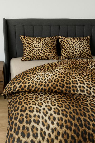 MixCotten Home Double Duvet Cover Set Fitted Sheet + Duvet Cover + 2 Pillowcases