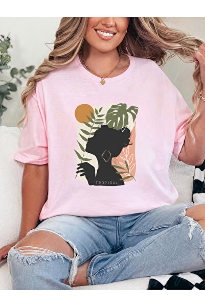 Sarah's Boutique Tricou de damă – 100% bumbac – TROPICAL LADY