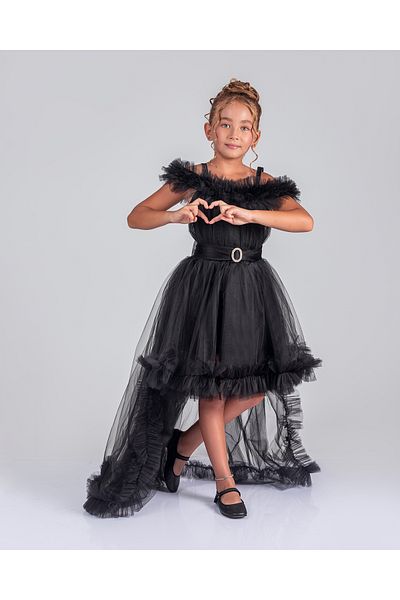 ABİYEKİDS Tailed Waiterboy Style Wedding Party Children's Evening Dress Gown Aby231