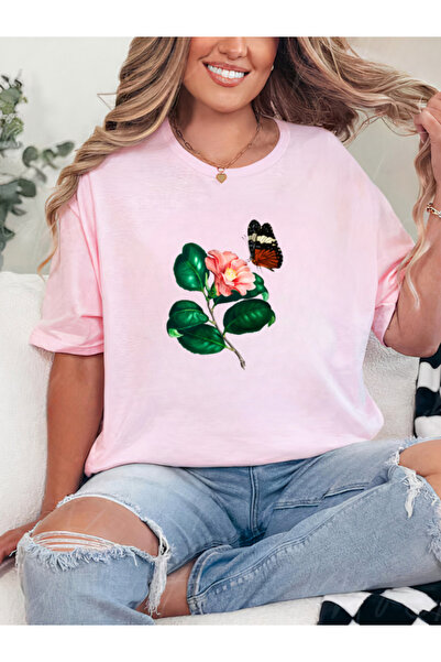 Sarah's Boutique Tricou de damă – 100% bumbac – FLOARE FLOREALĂ