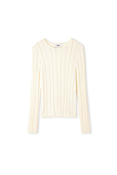 İpekyol Ajurlu dar kesim triko