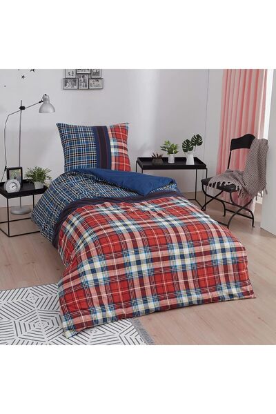 AC BOX Single Cotton Duvet Cover Set Red Ac Box 861931