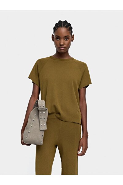 PARFOIS Yuvarlak Yaka Örgü Tişört