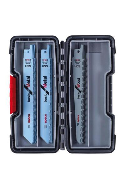 Bosch Set 15 lame pentru ferăstrău sabie, tăiere lemn și metal, 150 mm