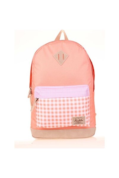 KAUKKO Wichlight Backpack (Plaid Salmon)Krn-K1644