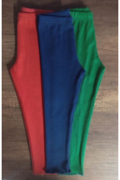 Fun Kids Ribbed Flexible 3-Piece Baby Tights Kids Tights Single Bottom