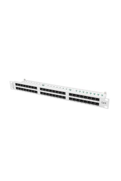 Lanberg Patch Panel 48 porturi 1U, Cat. 6, Lanberg, Gri
