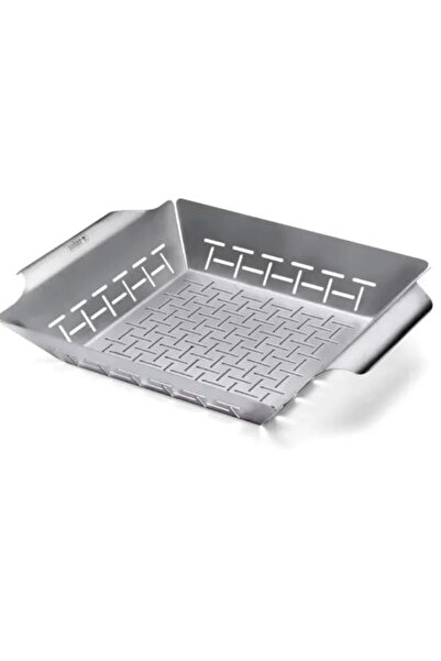 WEBER Deluxe Grilling Basket 6434 – Sebze & Küçük Parça Izgara Sepeti Paslanmaz Çelik Tel