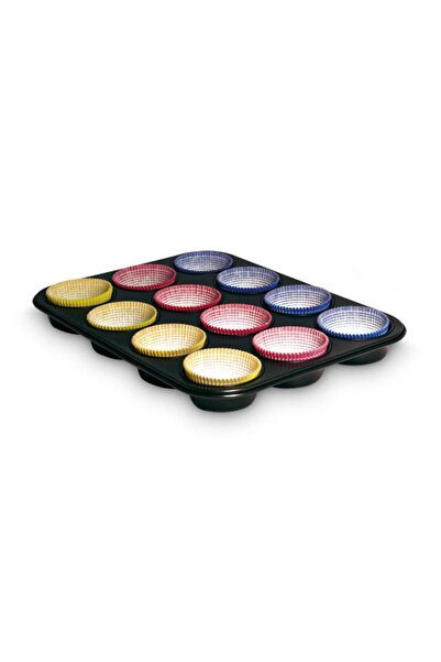 Guardini Muffin Tray with 12 Muffin Papers - Cake Mold