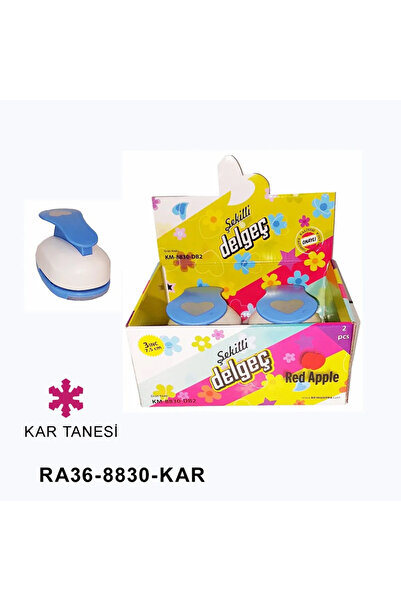 Red Apple Şekilli Battal Boy Delgeç 7,5 Cm. Kar Tanesi (Şekilgeç) 1 Adet