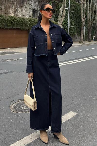 ModaCity Veronika Slit Denim Suit 9913 R10-I-K1