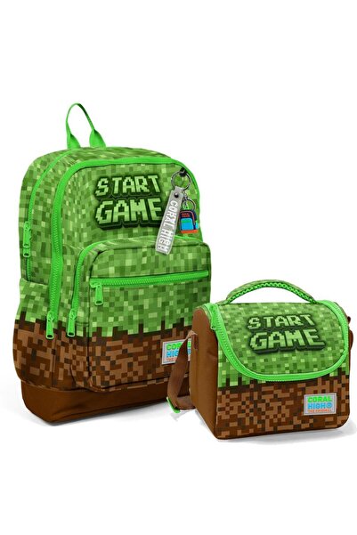Coral High Set of 2 Craft Patterned School Bag Nutrition 23776