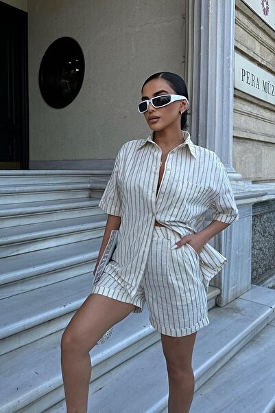 Lijuri Set pantaloni scurți cu dungi Eirene 9822-0025