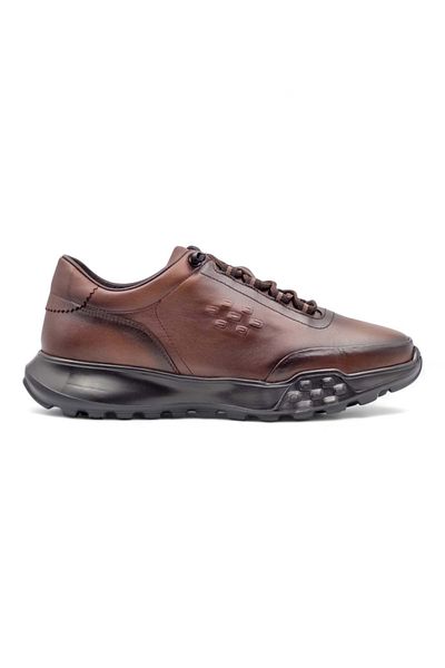 Voyager 1160 Men's Khaki Leather Sports Shoes