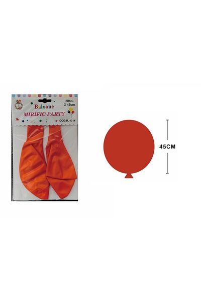 SDX Market Set of 2 Balloons, Mirific Party, Orange, 45 cm, Latex