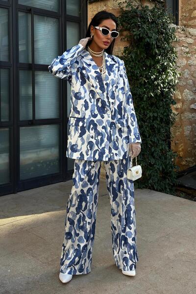 Lijuri Patterned Satin Set 10020 R6-A-K4