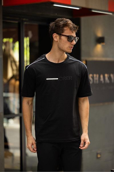 Gerekli Men T-Shirt Oversize 100% Cotton Casual Fit T-Shirt