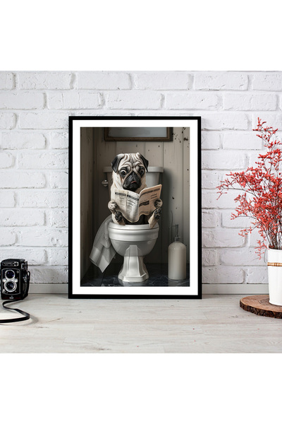 woodsia Tablou cu poster din lemn MDF cu aspect de cadru dintr-o bucată FAMD ...