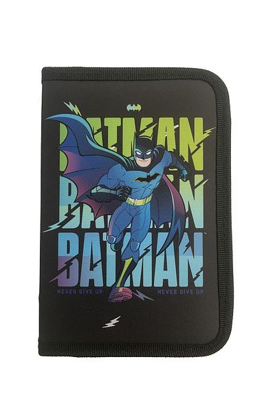 PIGNA UNFITTED PEN CASE 1 ZIPPER 2 EXTENSIONS BATMAN BLACK