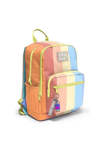 Coral High Set of 2 Patterned School Bag Nutrition 23680