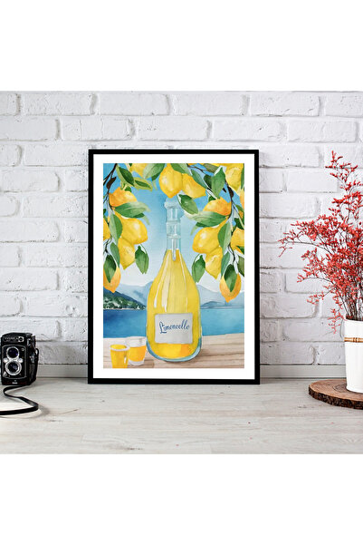 woodsia Tablou cu poster din lemn MDF cu aspect de cadru dintr-o singură buca...