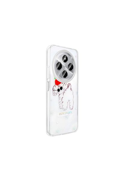 MRCİLETİSİM Case for Xiaomi Redmi 14C 4g Transparent Cute Dog Pattern Cover Folk