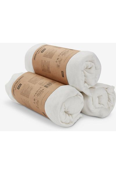 OEM Knitted sheet JANNE 90x200x30cm white