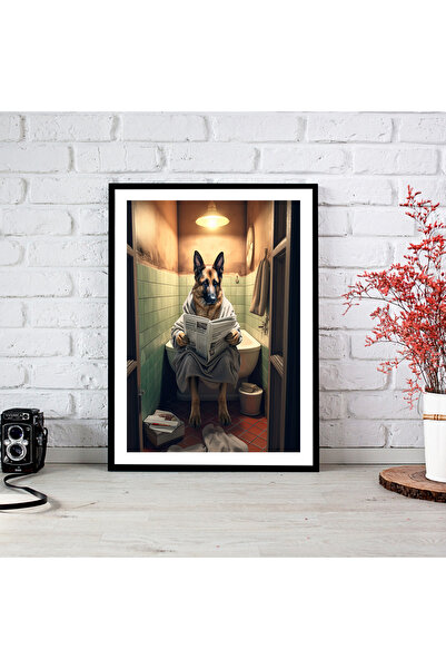 woodsia Tablou cu poster din lemn MDF cu aspect de cadru dintr-o bucată FAMD ...