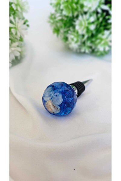 Epoksikalesi Dekoratif Epoksi Deniz Kabuklu Şişe Tıpa Koku Yağ Süs Şarap Tıpası