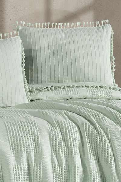 Nordqueen 100% Cotton Double Tasseled Pique Set