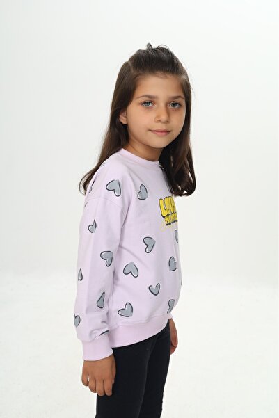 Toontoy Детска блуза с принт „Любовна сърцевина“