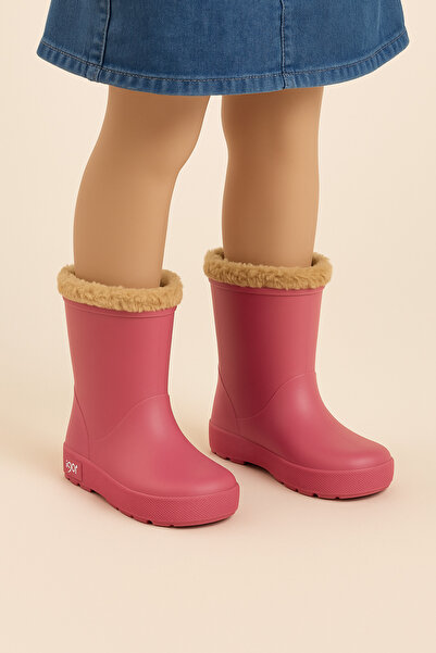 IGOR kız çocuk ahududu bot , kürklü bot , YOGI BORREGUITO kürklü kar botu, yağmur botu , su geçirmez