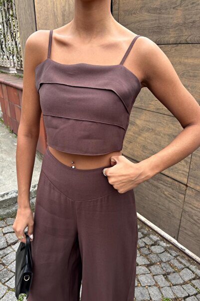 Lijuri Crop Plazzo Trousers Set 10155-08