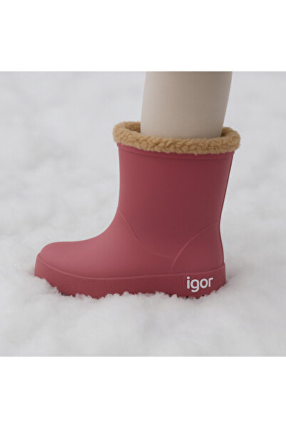 IGOR kız çocuk ahududu bot , kürklü bot , YOGI BORREGUITO kürklü kar botu, yağmur botu , su geçirmez