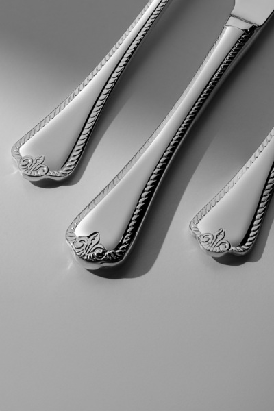 Nehir Fulya Satin 5 Piece Stainless Steel Serving Set