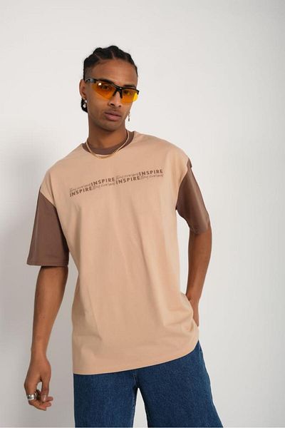 Gerekli Men T-Shirt Oversize 100% Cotton Casual Fit T-Shirt