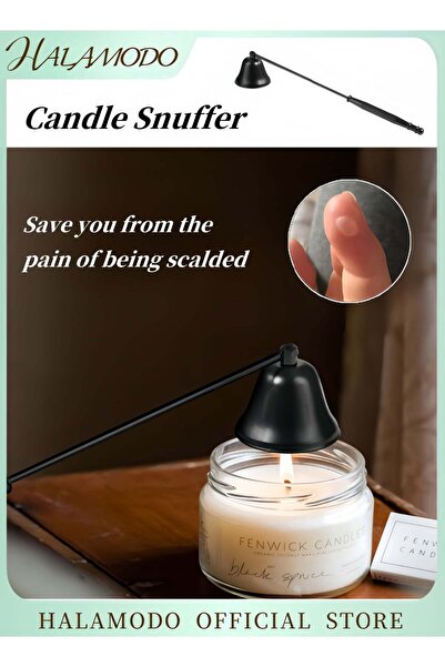 Generic Candle Snuffer with Long Handle Polished Stainless Steel Wick Flame S...