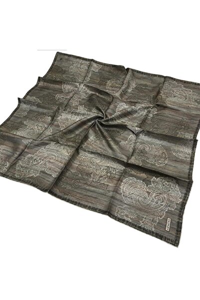 Armine Eșarfă de mătase 2026 iarnă - 9428-32 Twill verde ulei