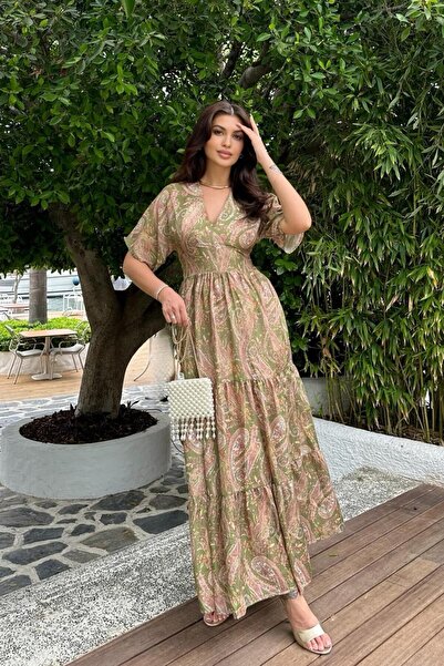 Lijuri Julia Fırfırlı Wual Elbise 2628-08