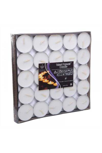 Generic 50-Piece Tea Light Candle Set White