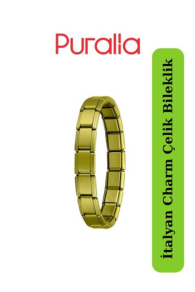 Puralia Italian Charm Steel Bracelet - Without Writing