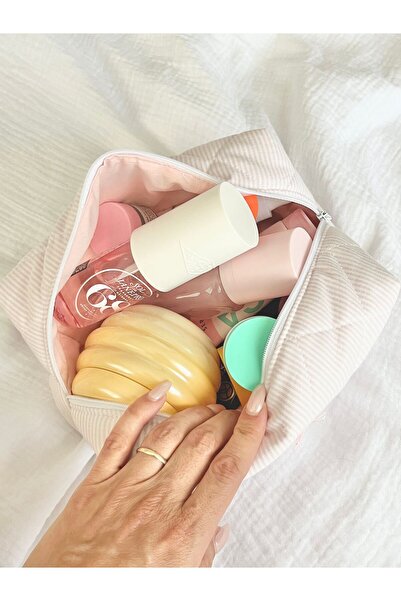 Lulishop Розова козметична чантичка LARGE SIZE